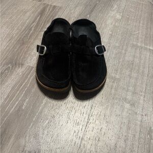 Birkenstock Black Loafers with Buckle